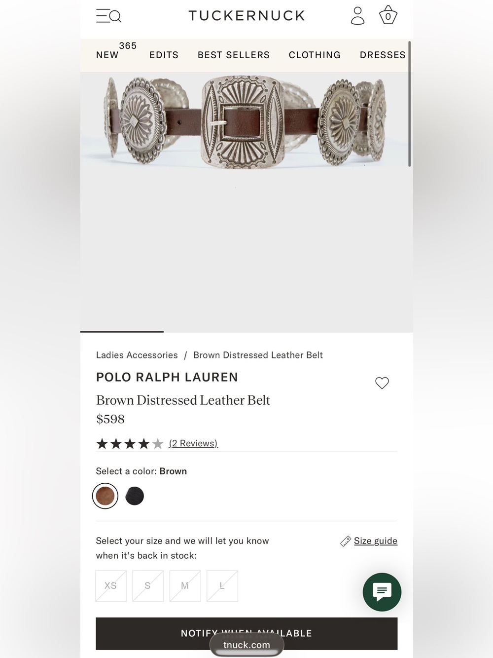 Ralph Lauren Metal Accent Belt - Picture 4 of 6